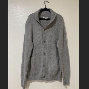 GoodFellow soft grey button up cardigan, size small.